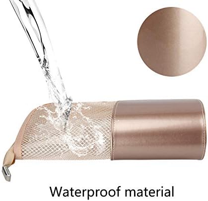 Travel Makeup Brush Bag, Portable Rose Gold Makeup Brush Holder Organizer Bag Waterproof Stand-Up Makeup Brush Pouch,Professional Artist Makeup Brush Case 6 Travel Makeup Brush Bag, Portable Rose Gold Makeup Brush Holder Organizer Bag Waterproof Stand-Up Makeup Brush Pouch,Professional Artist Makeup Brush Case