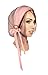 Boho Chic Khaki Tan Beige Head-scarf Salmon Wrap and Coconut Buckles - 154