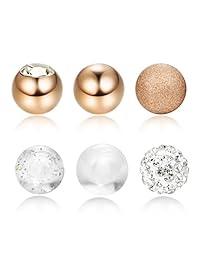 Finrezio - Piercing para pezón de acero inoxidable de 12 a 0.709 in, 12 unidades