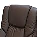 XtremepowerUS Executive Office Chair with PU Leather Back Support Big&Tall High-Back -Brown
