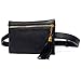 Rebecca Women Girls PU Leather Fanny Pack Casual Waist Bag Tassels Cell Phone Pocket with Removable Belt