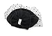 The Kate Pillbox Fascinator Hat with Hair Clip for Adults Women Teens Girls (Black)