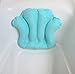 ObboMed® HB-1200N Luxury Inflatable Terry Cloth Shell Spa Neck Support Bath Pillow with 4 Suction Cups for Bathtub, Hot tub, Jacuzzi, Whirlpool, Home Spa tub – Color : Tiffany Blue
