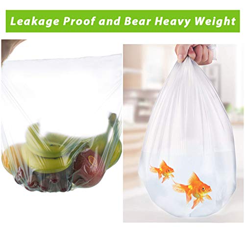Small Clear Trash Bags, 4 Gallon Small Garbage Bags 150 Counts Small Trash Bags Thicken Material Small Wastebasket Bags Small Size 15-Liters Trash Liners For Office, Home, Bathroom, Kitchen