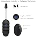 SEXY SLAVE Silicone Bullet Vibrator - Remote Control Vibrating Egg, Waterproof (Black)