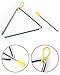 Freedi Musical Instruments Triangle 4''Angle Iron Preschool Music Triangle