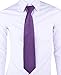 Coxeer New Striped Plum Purple Men's Tie Formal Suit Necktie Wedding Holiday Gift