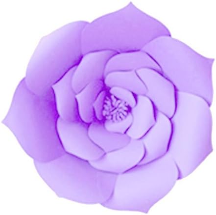 1Pcs 30Cm Paper Flowers Artificial Rose Flowers DIY Crafts Birthday Party Home Backdrop Wedding Decoration Event Supplies Purple