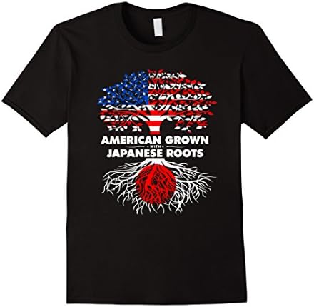 Mens Japanese American T-Shirt Japan Large Black