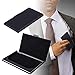 WOVTE Super Light Business Card Holder Stainless Steel Business Card Case-Black