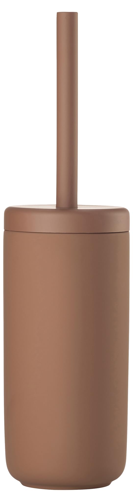 Zone Denmark Ume Toilet Brush Danish Design Stoneware with Soft Touch Coating Diameter 10 cm Height 38.5 cm Terracotta