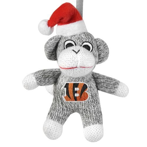Bengals Sock Monkey Ornament