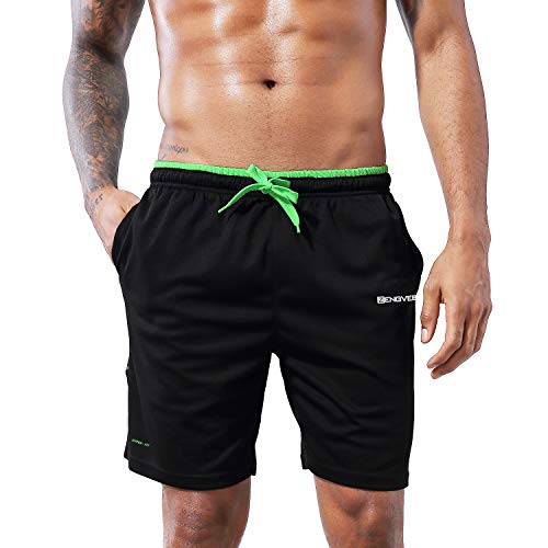 image for 1994Fashion Men's Running Shorts Gym Active Shorts with Pockets Quick 