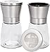 Salt and Pepper Grinder/Shaker Set By Kitchen De Lujo | Large Manual Adjustable Coarseness W/Ceramic Mill | Perfect For Organic Spice, Dry Peppercorn, Black Pepper, and Himalayan Salt
