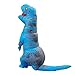 Kids T-Rex Dinosaur Inflatable Costume Halloween Cosplay Blow Up Suit Fancy Dress Outfit for Child (Kids, Blue)