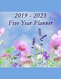 2019 - 2023 Five Year Planner: Pretty Wildflowers Cover Design by