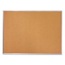 Cork Bulletin Board, 96 x 48, Silver Aluminum Frame, Sold as 1 Each