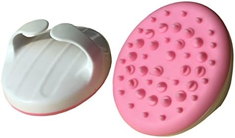 JOINTUP Handheld Bath Shower Massager Brush Mitt for Eliminating Cellulite on Arms, Legs, Thighs &amp; Body (Pink)
