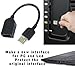 SaiTech IT 20 Pack (15cm - 6inch) Adjustable Flexible USB 2.0 Male to Female Extension Plug/Socket Adapter Cable Bulk- Worlds Shortest USB 2.0 Extension Cable