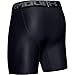 Under Armour 1289566 Men's HeatGear Armour Mid Compression Shorts, Black/Graphite, X-Large