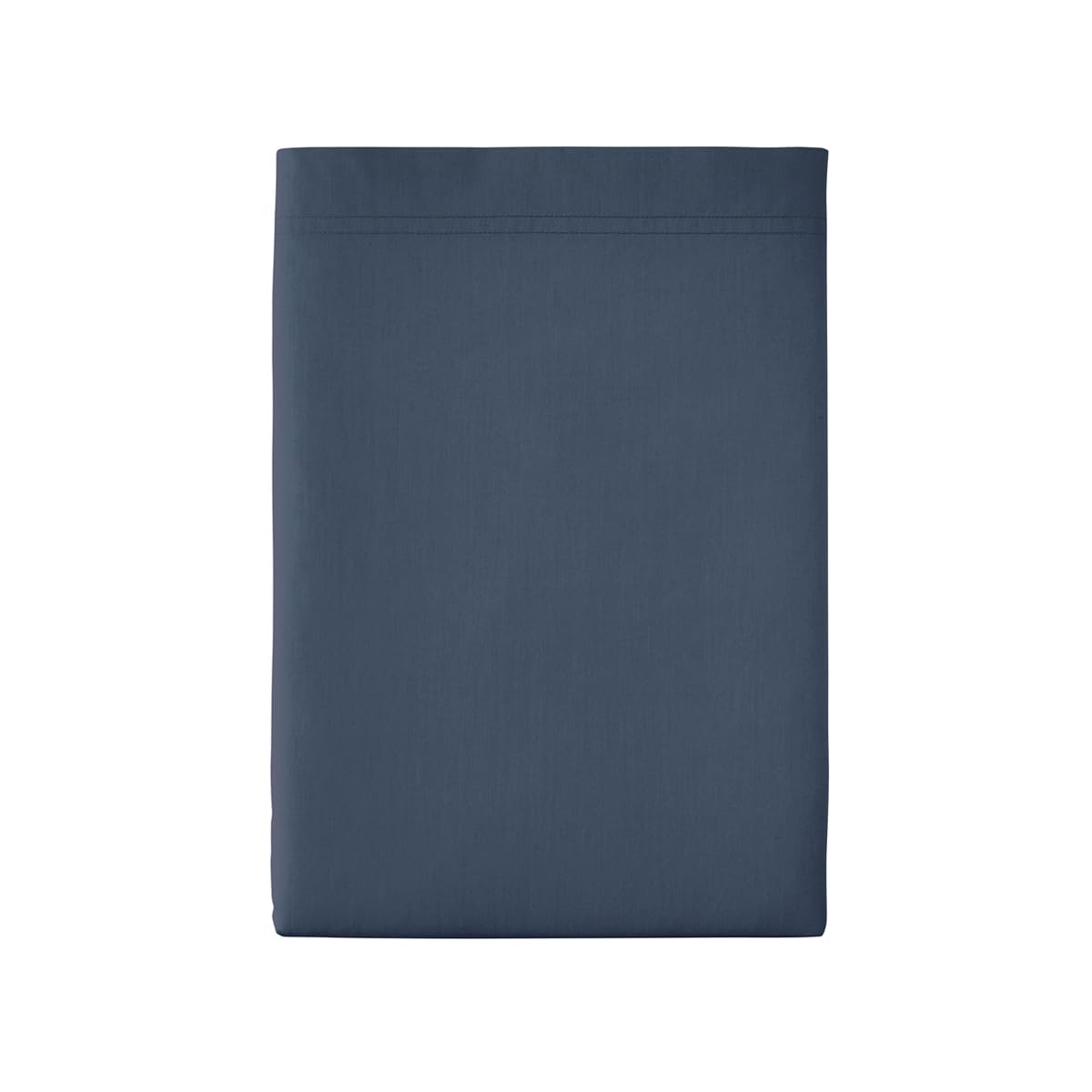 Essix First Cotton Percale Flat Sheet, Midnight Blue, 270 x 300 cm