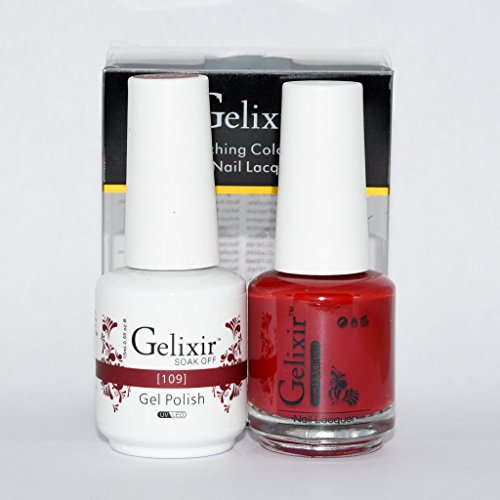 Gelixir Duo matching gel and nail polish, Made in USA. (109)