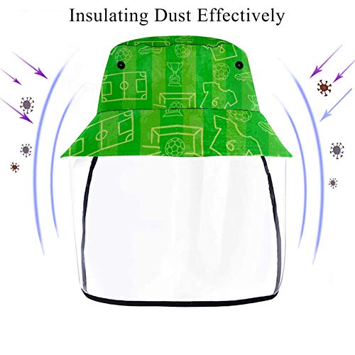 Grüner Jersey-Anglerhut mit Spuckschutz, winddicht, staubdicht – Bild 4