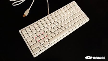 mechanische Tastatur - Noppoo Choc Mini Cherry Mx-Brown [White PBT] [Ansi - US International] NKRO