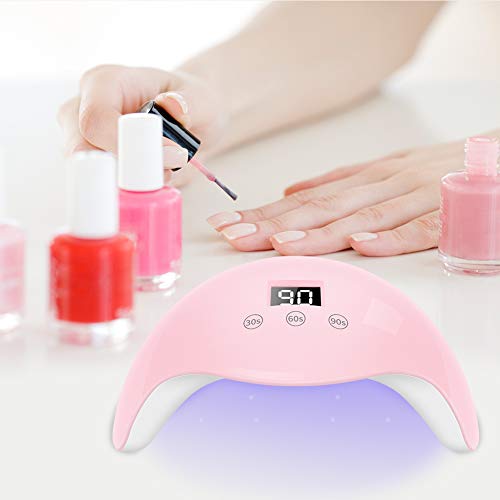 ELEHOT UV Nail Lamp Dryer LED Light for Fingernail & Toenail Gels Based Polishes with Sensor, 30s 60s 90s Timer - Thumbnail 7