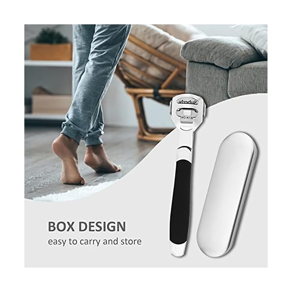 Foot-Scraper-Kit-Double-Sided-Foot-File-Hard-Skin-Callus-Remover-Feet-Care-Stainless-Steel-Pedicure-Tool-with-Case-Foot-File-Heads-10-Replacement-Blade-for-Dry-Callus-Dead-Cracked-Skin Foot Scraper Kit + Double-Sided Foot File, Hard Skin Callus Remover Feet Care, Stainless Steel Pedicure Tool with Case…