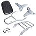 Iglobalbuy Chrome Backrest Sissy Bar Luggage Rack Compatible with Honda Shadow VT750 C2 RC44 1998-2003 VT 400 1997-2003