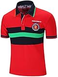 Neleus Men's Cotton Casual Short Sleeve Polo Shirt