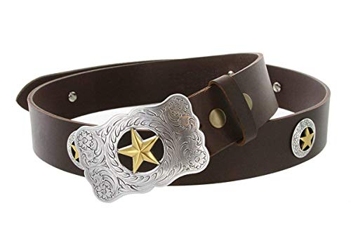 Texas Ranger Seal Badge Belt Buckle - Gold Finish Western 2