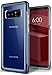 Caseology Skyfall for Samsung Galaxy Note 8 Case (2017) - Clear Back & Slim Fit - Blue Coral