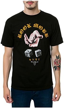 ROOK Mens The Throwin Bones Graphic T-Shirt Black M