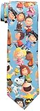 Peanuts Men's Dancing Movie Tie, Aqua, One Size