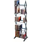 Atlantic Mitsu 5-Tier Media Rack - holds 130 CD or 90 DVD/BluRay/Games, Smoke Finish, PN64835195