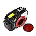 Sea Frogs 195FT/60M Underwater Camera Waterproof Diving housing for Olympus TG-5 Black (Housing + Red Filter)