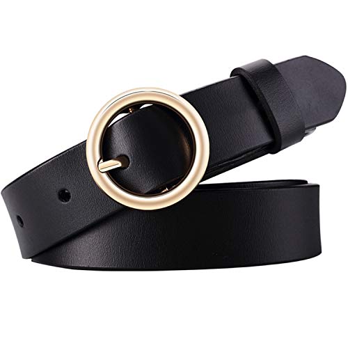 WONDAY Women Leather Belt Geniue Leather Waist Belts for Jeans Dress