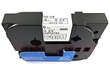 White on Clear Label Tape Compatible for Brother TZ 115 Tze 115 6mm P-Touch 26.2ft