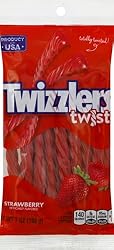 TWIZZLERS Twists Strawberry Flavored Licorice