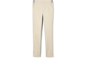 French Toast Girls Pull On Skinny Fit Stretch Pants with Elastic Waist and Pockets, School Uniform for Kids
