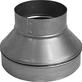 Speedi-Products SM-RDP 75 7-Inch by 5-Inch Round Galvanized Plain Reducer