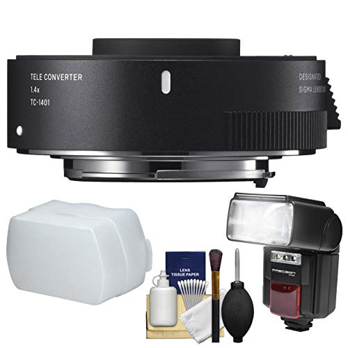 Sigma TC-1401 1.4X Teleconverter with Flash + Diffuser + Kit for Canon EOS Digital SLR Cameras