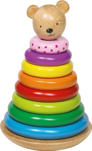 Goki 58916 Bär Stapelbarer Tumbling Bear, gemischt, M