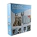 CEESC Cat Flap Door Magnetic Pet Door with 4 Way Lock for Cats, Kitties and Kittens, 2 Sizes and 2 Colors Options (L- Inner Size: 7.08