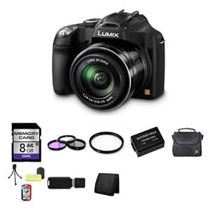 Amazon.com : Panasonic Lumix DMC-FZ70 Digital Camera + 8GB