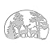 YuYww Cutting Dies,Forest Deer Design Embossing Cutting Dies Tool Stencil Template Mold Card Making Scrapbook Album Paper Card Craft,Metal