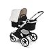 Bugaboo Fox Complete Full-Size Stroller, Black/Fresh White - Fully-Loaded Foldable Stroller with Advanced Suspension and All-Terrain Wheels