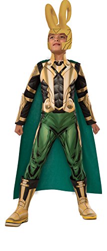 Avengers Assemble Loki Deluxe Costume, Child's Large